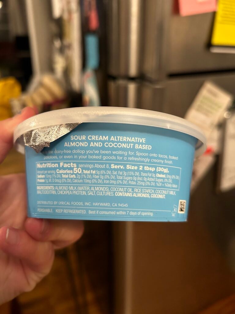 Trader Joe's Vegan Sour Cream Reviews & Info