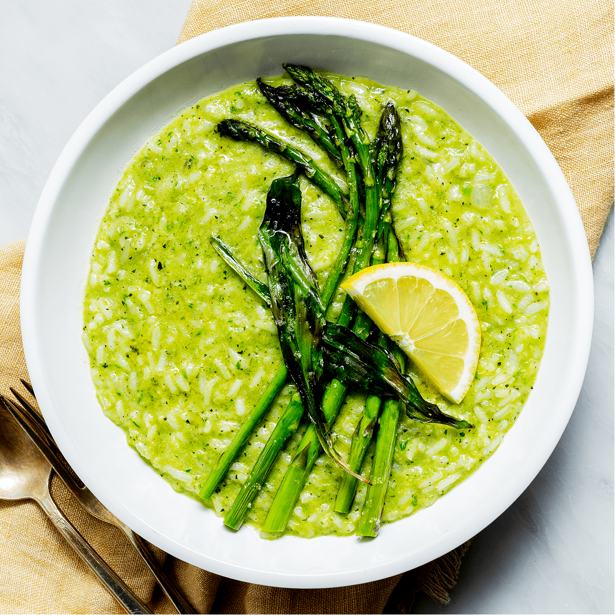 Ramp and Asparagus Rice Soup Exploring Vegan