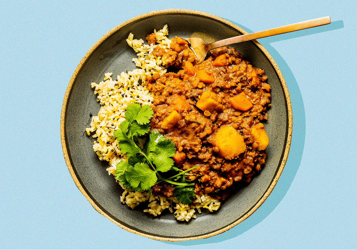 Easy Vegan Yellow Lentil Stew-image