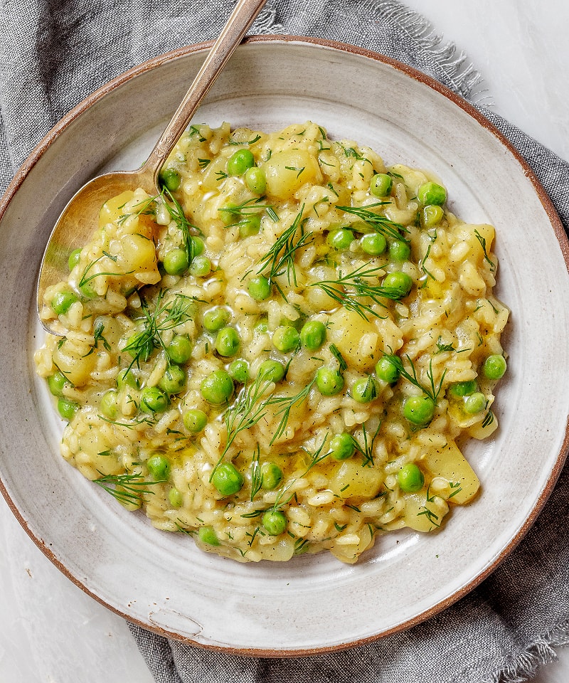 Vegan Pea and Potato Risotto Vegan Risotto Recipe_Midpage 2