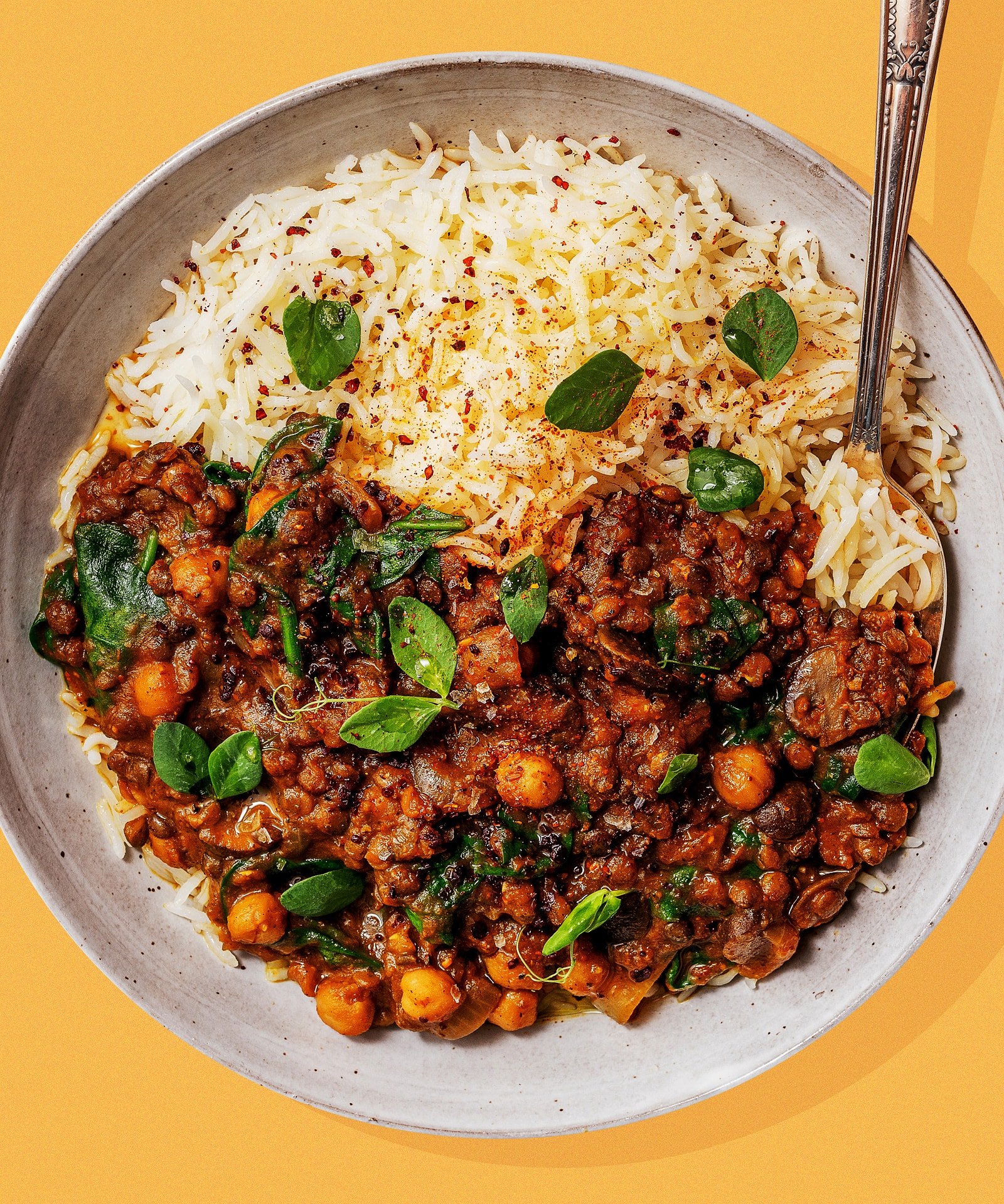 Pumpkin Lentil Curry with Chickpeas