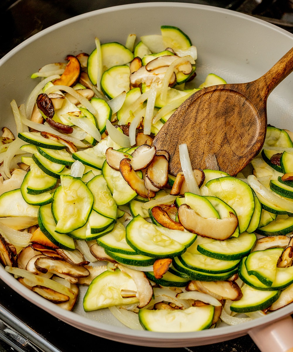 Skillet Zucchini and Mushrooms Exploring Vegan