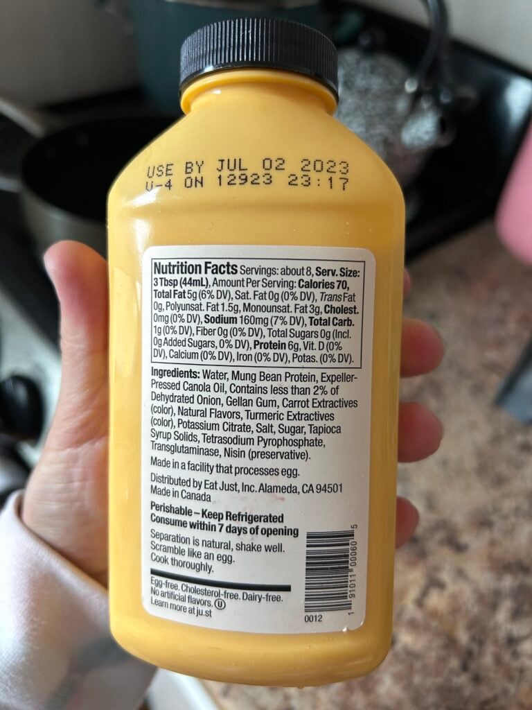 https://exploringvegan.com/wp-content/uploads/2023/06/Just-Egg-Review_Back-bottle-768x1024.jpg