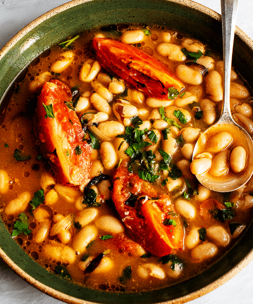 Vegan Miso Brothy Beans Recipe