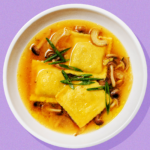 Vegan Ravioli in Ginger-Fennel Broth