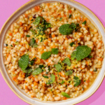 Vegan Pearl Couscous with White Beans