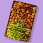 Vegan Balsamic Honey Potatoes and Asparagus