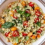 Vegan pearl couscous salad recipe