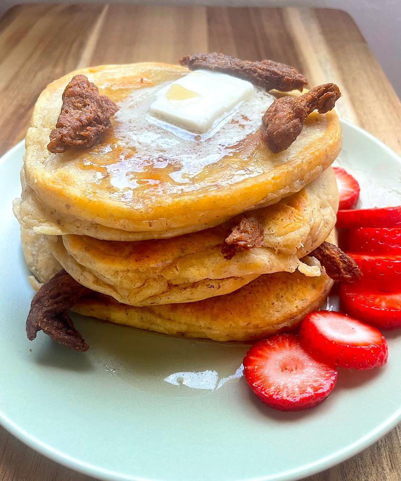 Louisville Beef Jerky on Pancakes