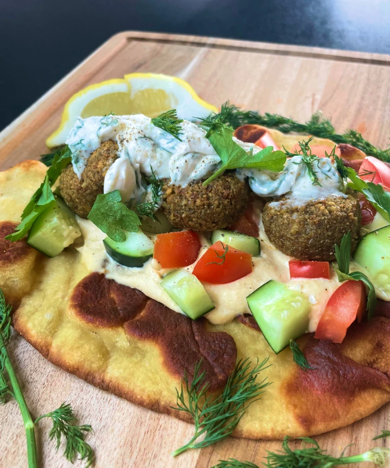 Afia Falafel Review Falafel Wrap 2