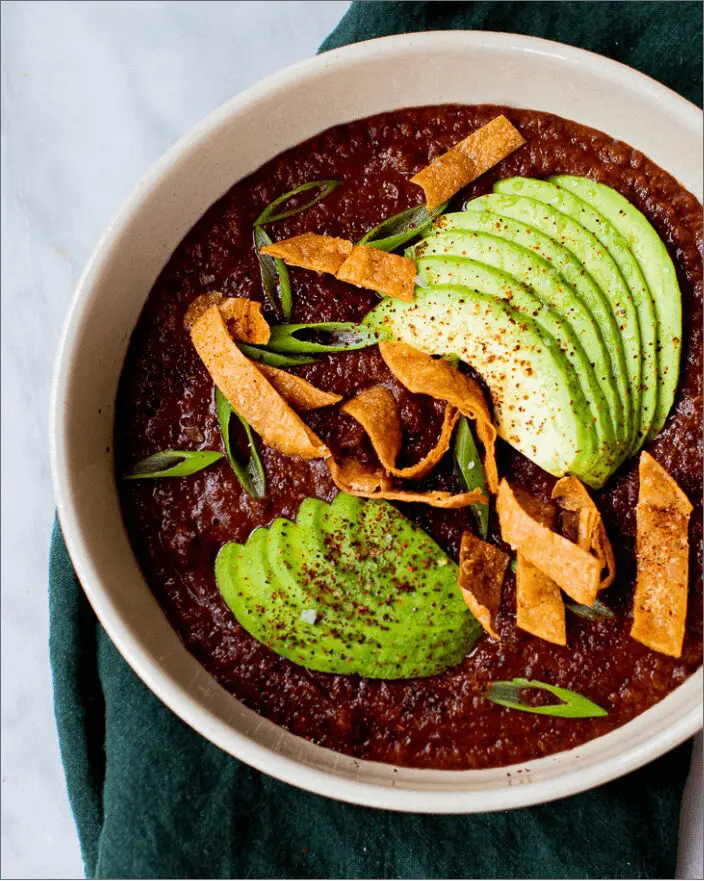 Vegan Spicy Black Bean Soup