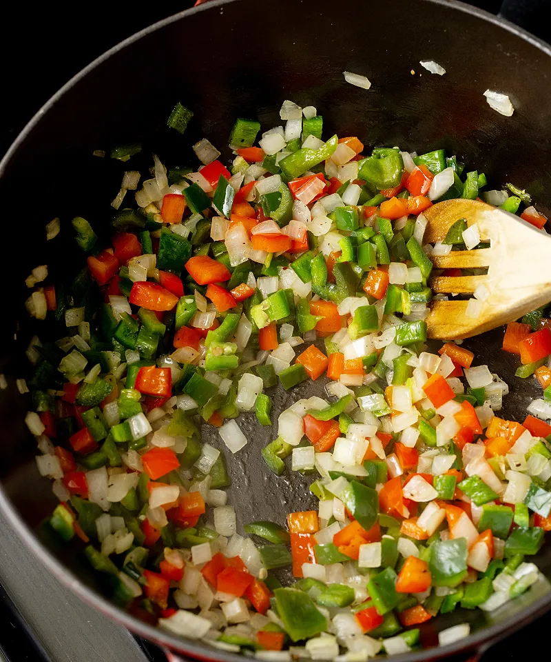 saute vegetables
