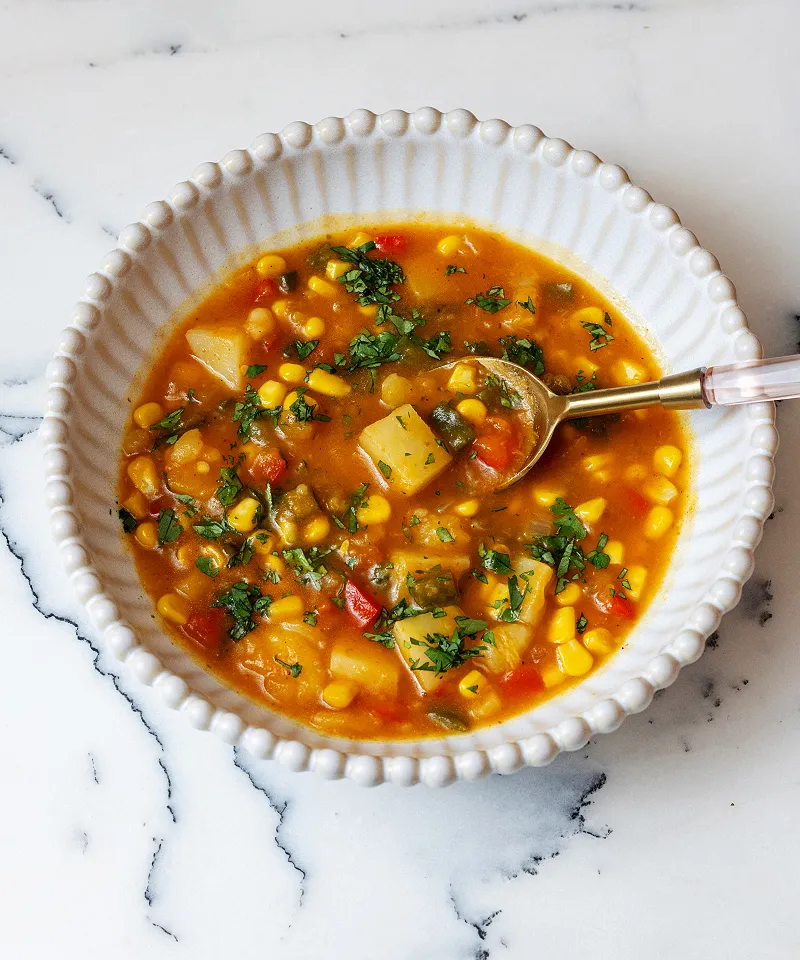 vegan corn chowder