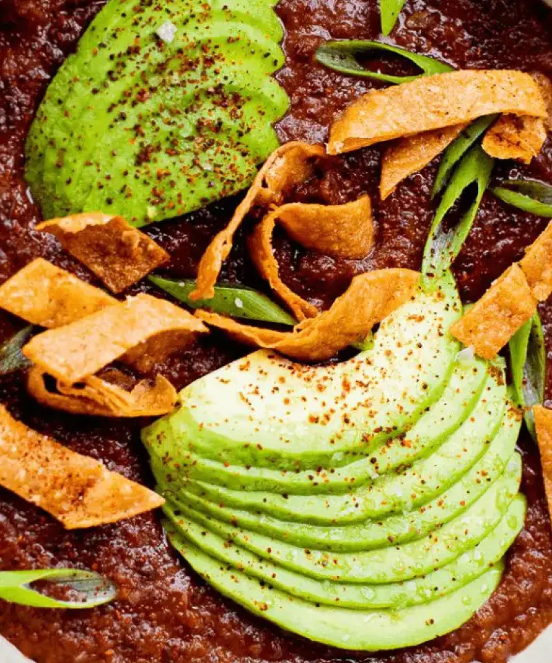 vegan spicy black bean soup