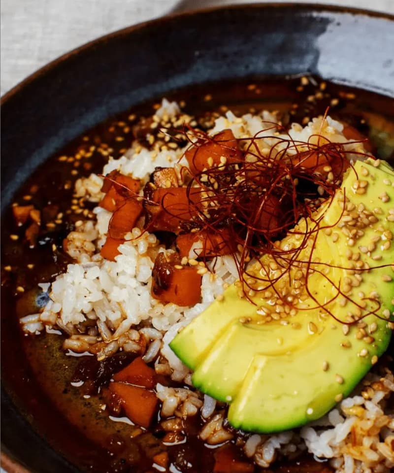 Spicy Sesame Sweet Potato Bowl 