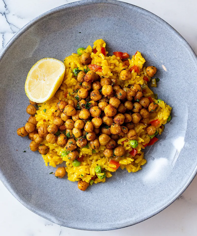 Turmeric Rice with Chickpeas