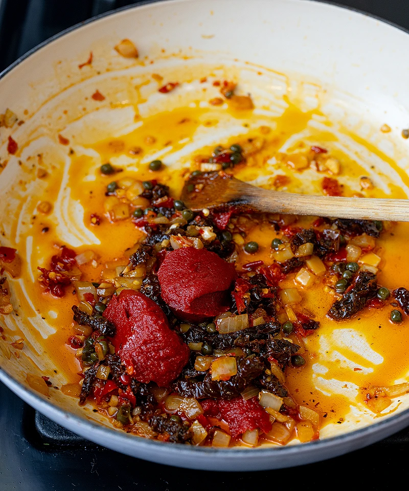 Add tomato paste