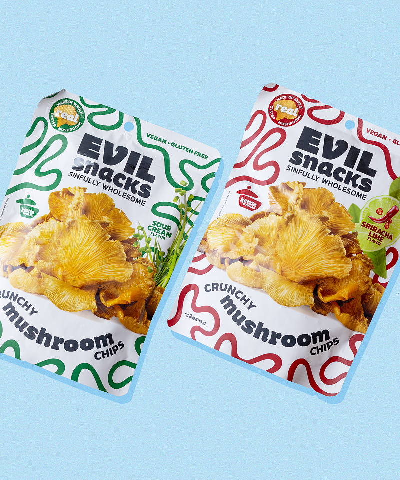 Evil Snacks Crunchy Mushroom Chips Review
