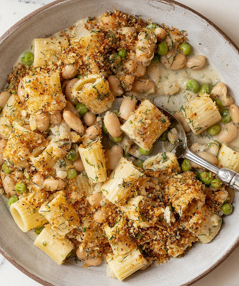 Lemon Dill Beans and Pasta Recipe
