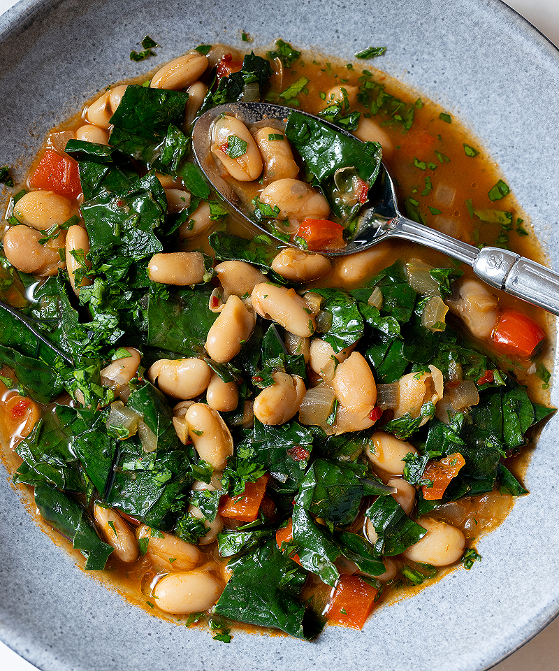 Orange thyme bean soup recipe