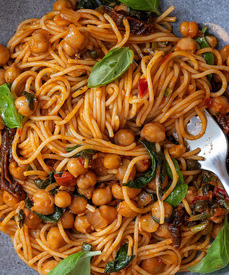 Vegan pasta recipe spicy