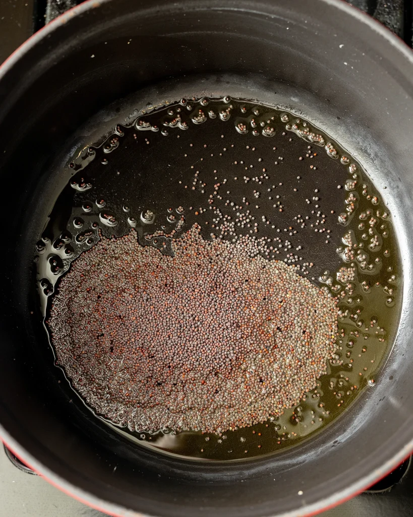 Add mustard seeds
