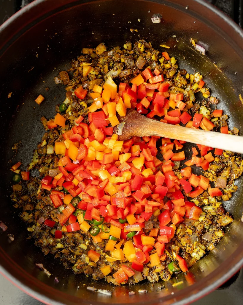 Add peppers