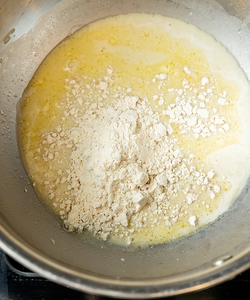 Add cheese powder