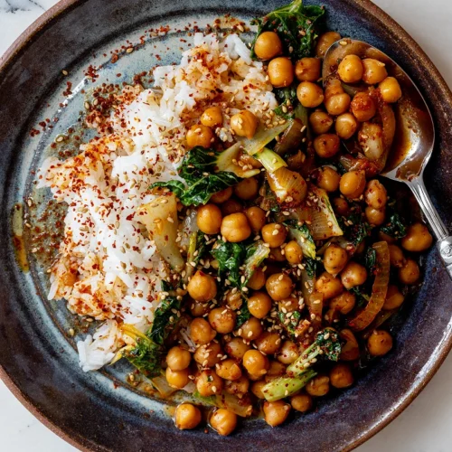 Ginger-Gochujang Chickpeas and Greens_Hero Image