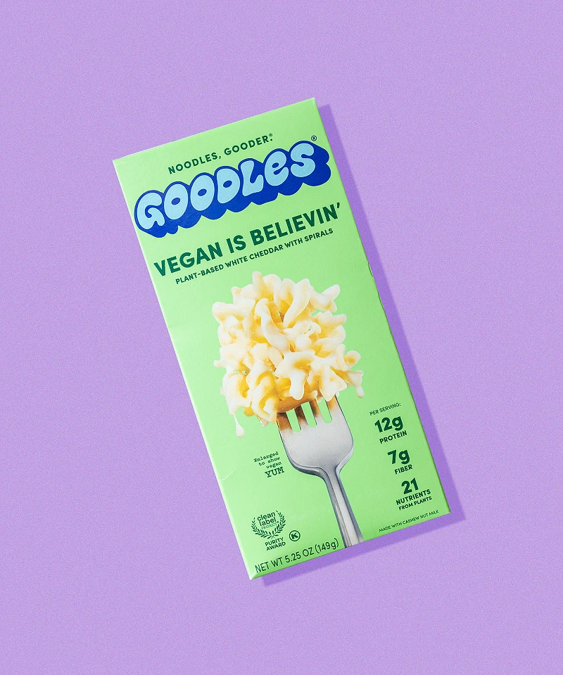 Goodles Vegan is Believin' Mac & Cheese Review