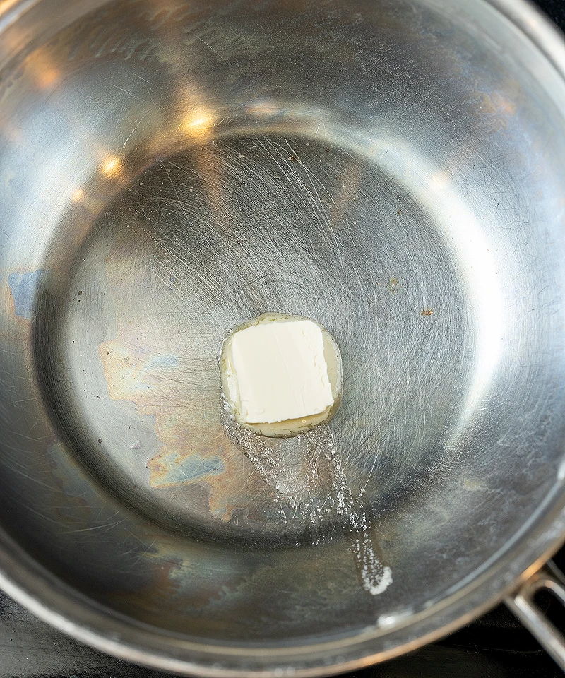 Melt butter